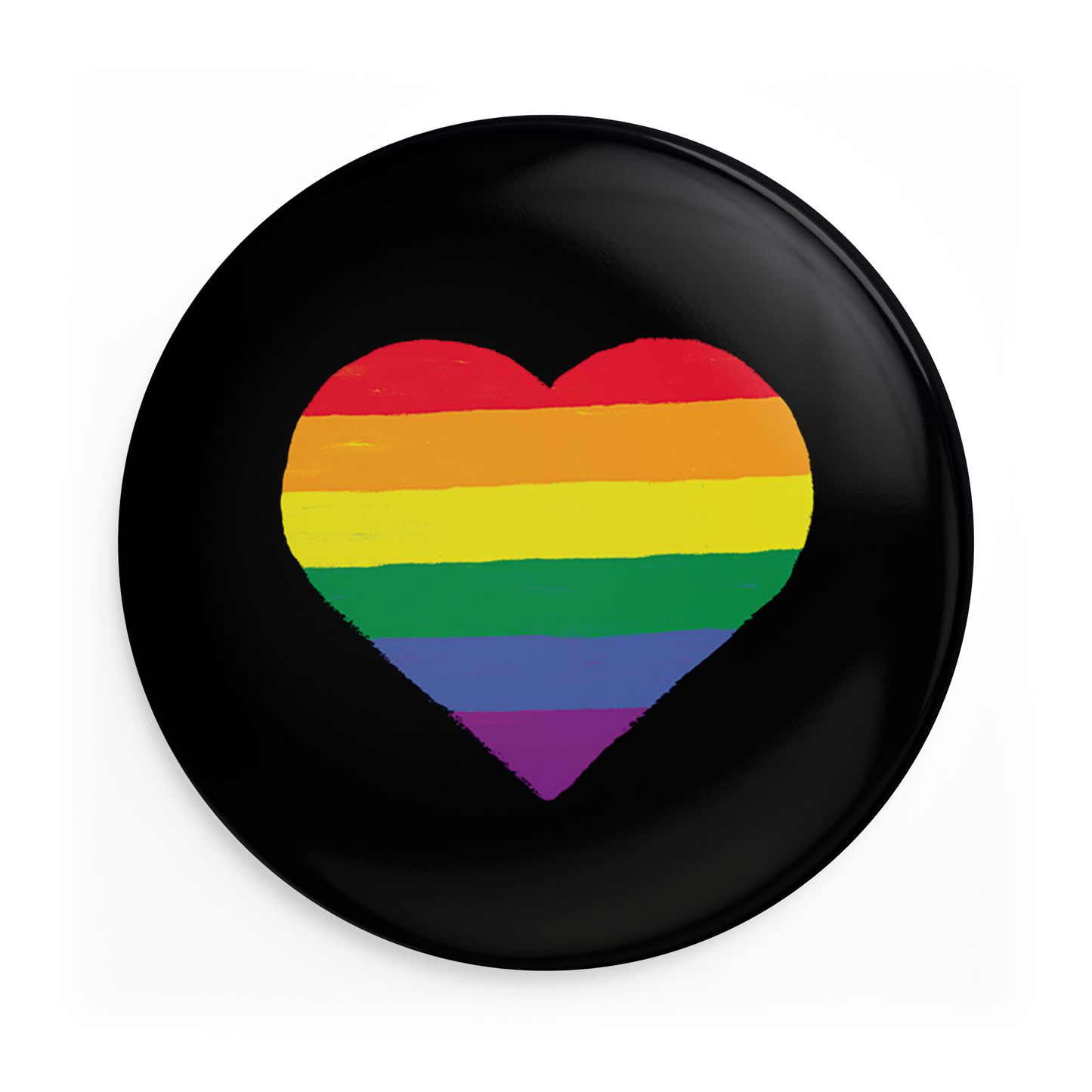 Hbtq+-hjärta Pin