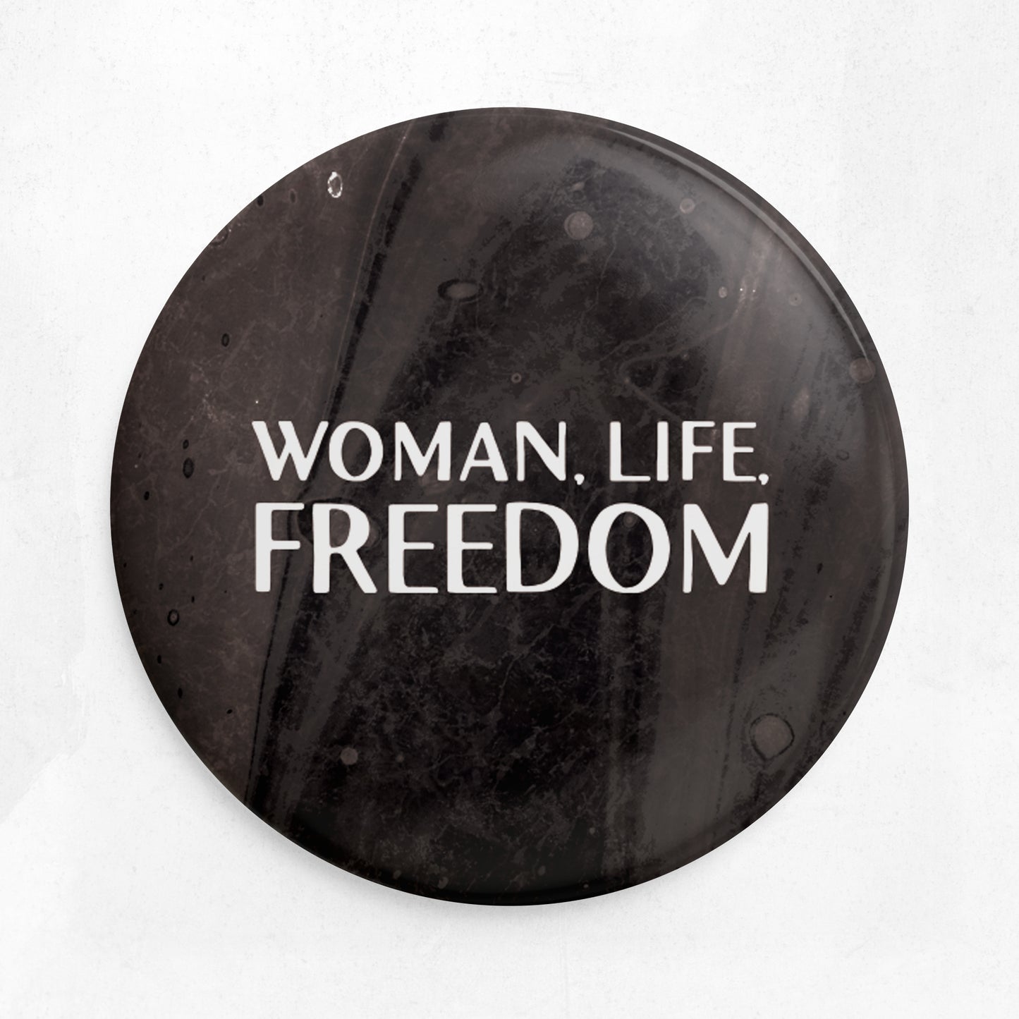 Woman, Life, Freedom pin / badge - black